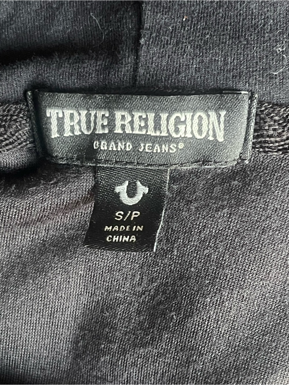 True Religion CRYSTAL HORSESHOE
VELOUR SHRUNKEN ZIP. front size S - Picture 12 of 16